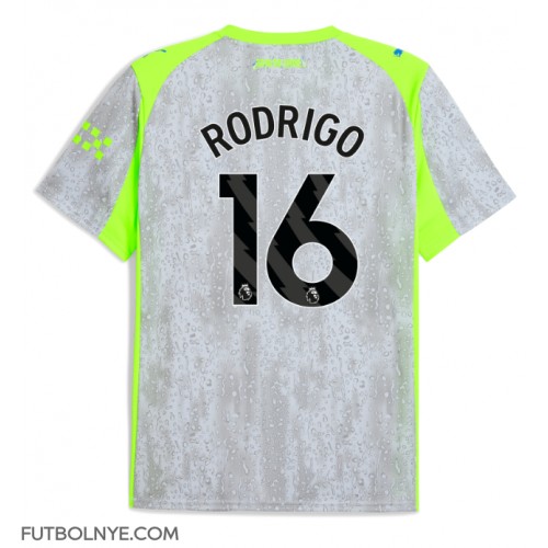 Camiseta Manchester City Rodri Hernandez #16 Tercera Equipación 2025-26 manga corta Camiseta Manchester City Rodri Hernandez #16 Tercera Equipación 2025-26 manga corta